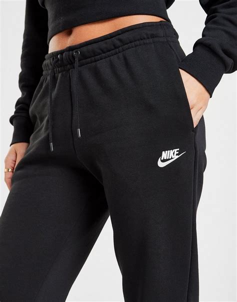 nike jogginghose mit gummizug oben damen schwarz